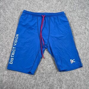 District Vision Surf Blue TomTom Half Tights Activewear Shorts Men's Size Large‎